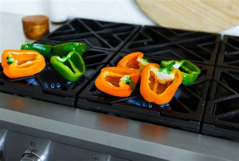 char peppers gas stove